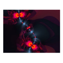 Dancing Devas – Violet & Salmon Sight Postcard