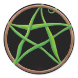 Dancing Earth Pentacle stickers