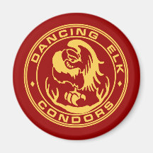 dancing elk condors refrigerator magnets