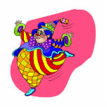 Dancing Fat CLown photo sculptures
