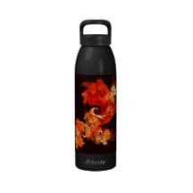Dancing Firebirds Abstract Art Bottle Reusable Water Bottle