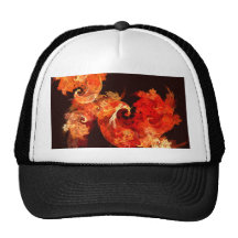 Dancing Firebirds Abstract Art Hat
