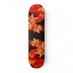 Dancing Firebirds Abstract Art Skateboard