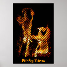 Dancing Flames Poster
