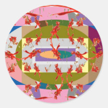 Dancing Flowers - Dance Floor Stickers