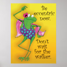 Dancing Frog Inspirational Poster
