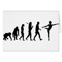 Dancing gifts for ballet and modern dancers greeting cards
