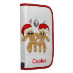 Dancing Gingerbread Men Rickshaw Day Planner Folio