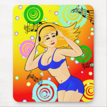 dancing girl Mousepad