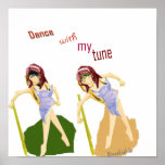 Dancing girl posters
