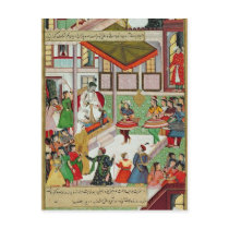 Dancing girls taken Baz Bahadur's palace at Malwa Postcard