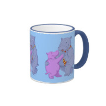 Dancing Hippo Tango Mug