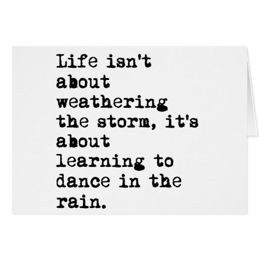 Dancing in the Rain Card