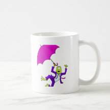Dancing in the Rain Frog Coffee Mugs