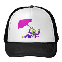 Dancing in the Rain Frog Trucker Hat