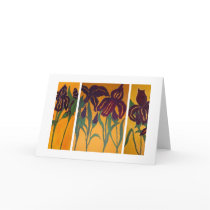 Dancing Iris Greeting Card