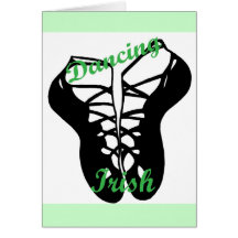 Dancing Irish note card
