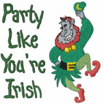 Dancing Leprechaun embroidered shirts
