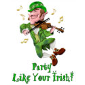 Dancing Leprechaun - Text t-shirts