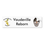 Dancing Monkey Cabaret Vaudeville Reborn bumper stickers