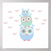 Dancing Owls Poster