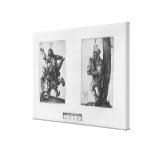 Dancing Peasants and a Bagpipe Player, 1514 Stretched Canvas Prints