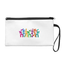 Dancing People Wristlet Clutch