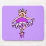 Dancing Pig in Tutu mousepads