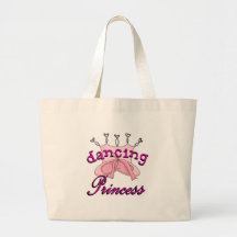 Dancing Princess Ballet Design Tote Bags