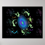 Dancing Sea Turtle Posters