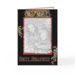 Dancing Skeleton border card