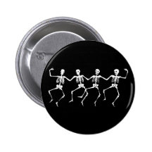 Dancing Skeletons II Pinback Buttons