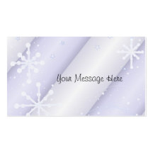 Dancing Snowflakes Business Card Templates