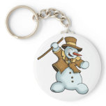 dancing snowman keychain