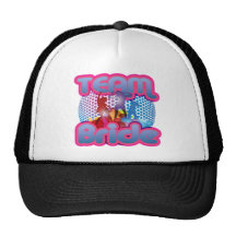 Dancing team bride blue wedding bridal party trucker hat