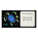 Dancing Turtle Custom Card Photo Card Template