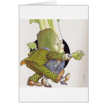 Dancing Veggie Note Card