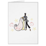 Dancing wedding couple cards