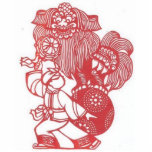 Dancing with lion photo sculptures