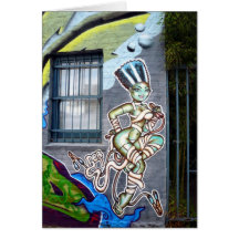 Dancing Woman Graffiti Cards