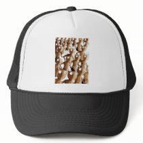 Dancing Wooden Robot Gofers Mesh Hats