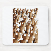 Dancing Wooden Robot Gofers Mousepad