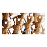 Dancing Wooden Robot Gofers photo cards