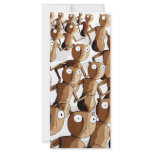 Dancing Wooden Robot Gofers rack cards