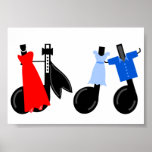 dancingmusicalnotes_Vector_Clipart Posters