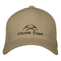 d'Anconia Copper Embroidered Hats