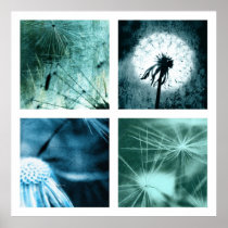 Dandelion Art  - Pusteblume Kunst Colage 2012 004 Plakatdrucke