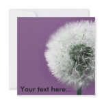 Dandelion Clock Purple, Ad Your text here... invitations