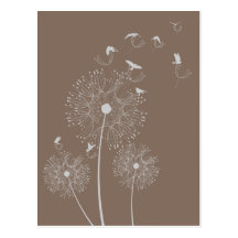 Dandelion Seed Thieves Postcard