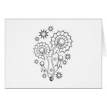 Dandelion Tattoo Design Greeting Cards